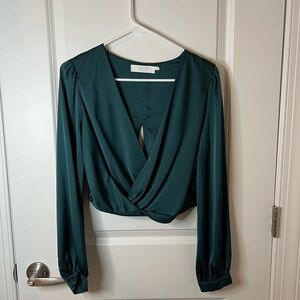 ASTR Satin Surplus Blouse